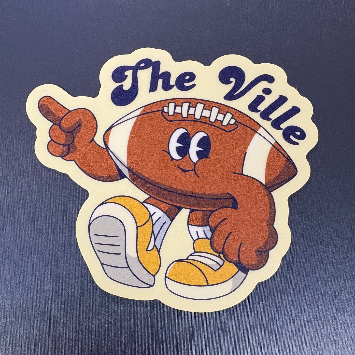The Ville Retro Football Sticker