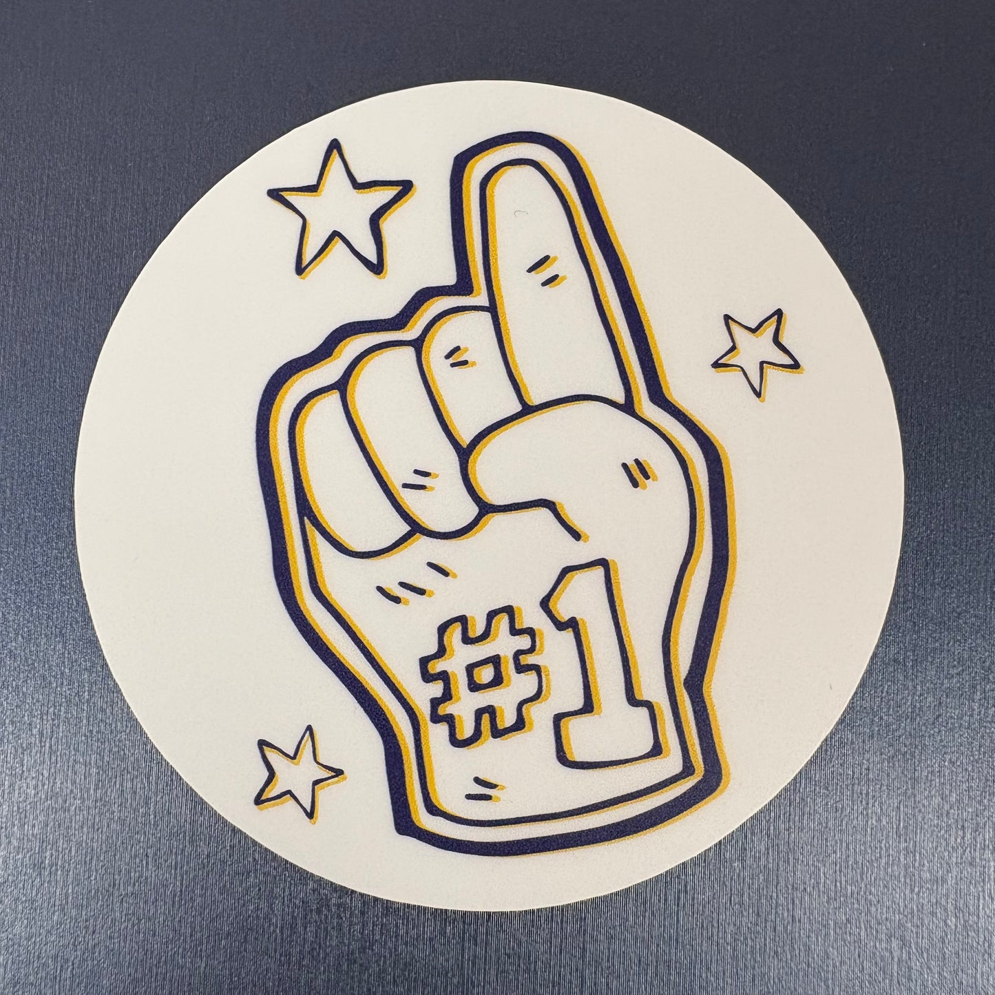 #1 Foam Finger Stephenville Sticker