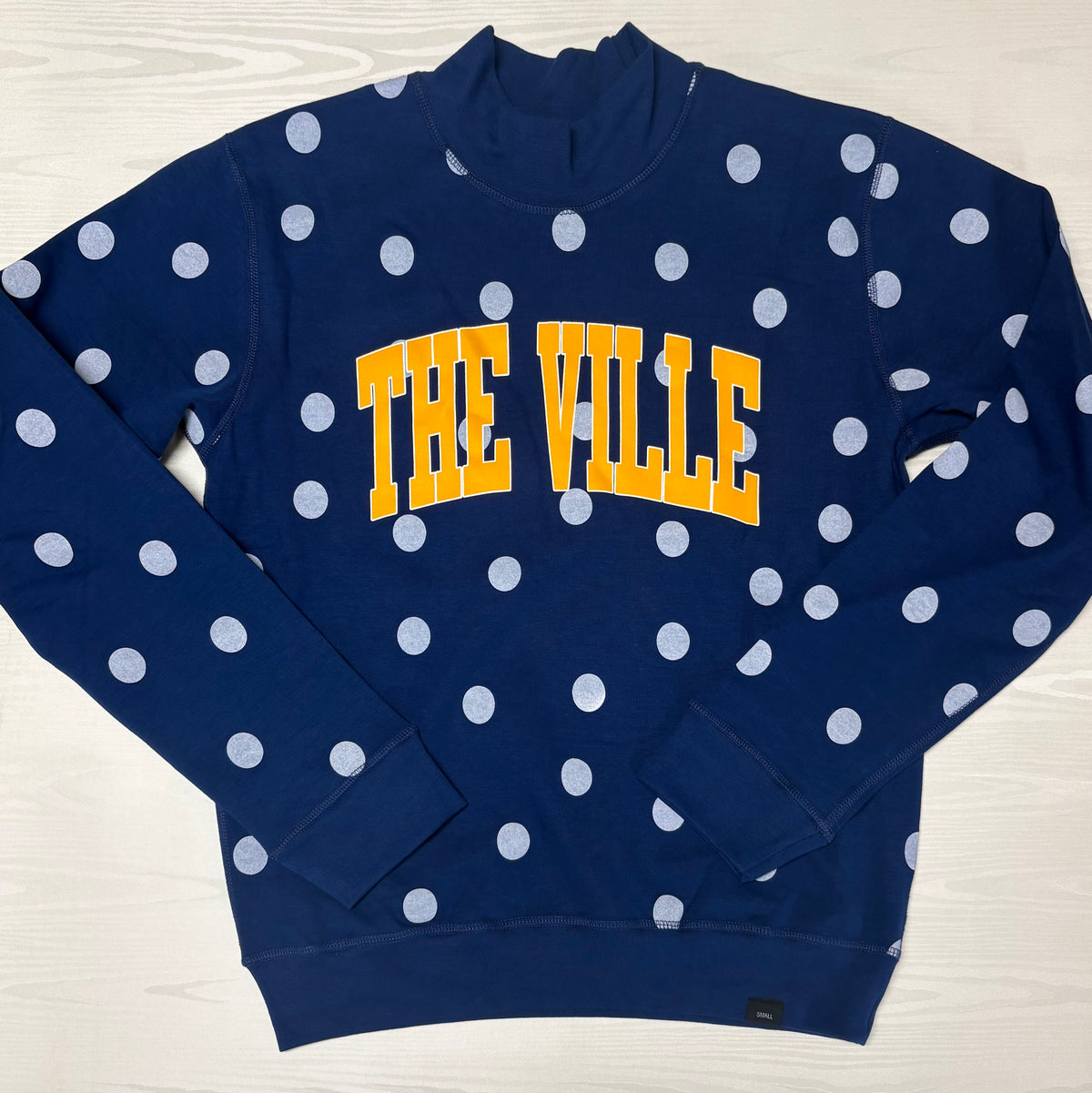The Ville Polka Dot Mock Neck Pullover - STAT