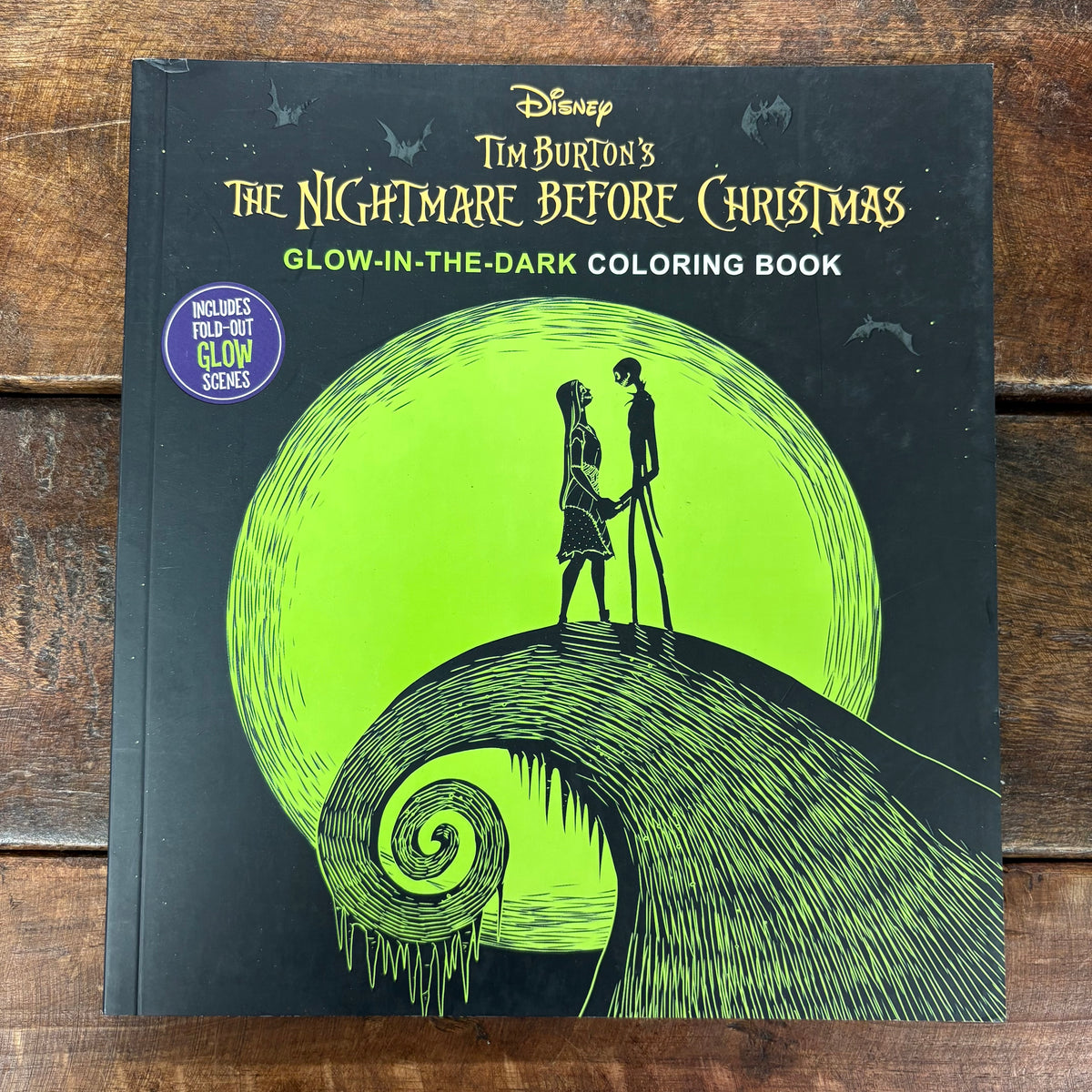 Nightmare Before Christmas Glow-In-The-Dark Coloring Book - Simon and Schuster
