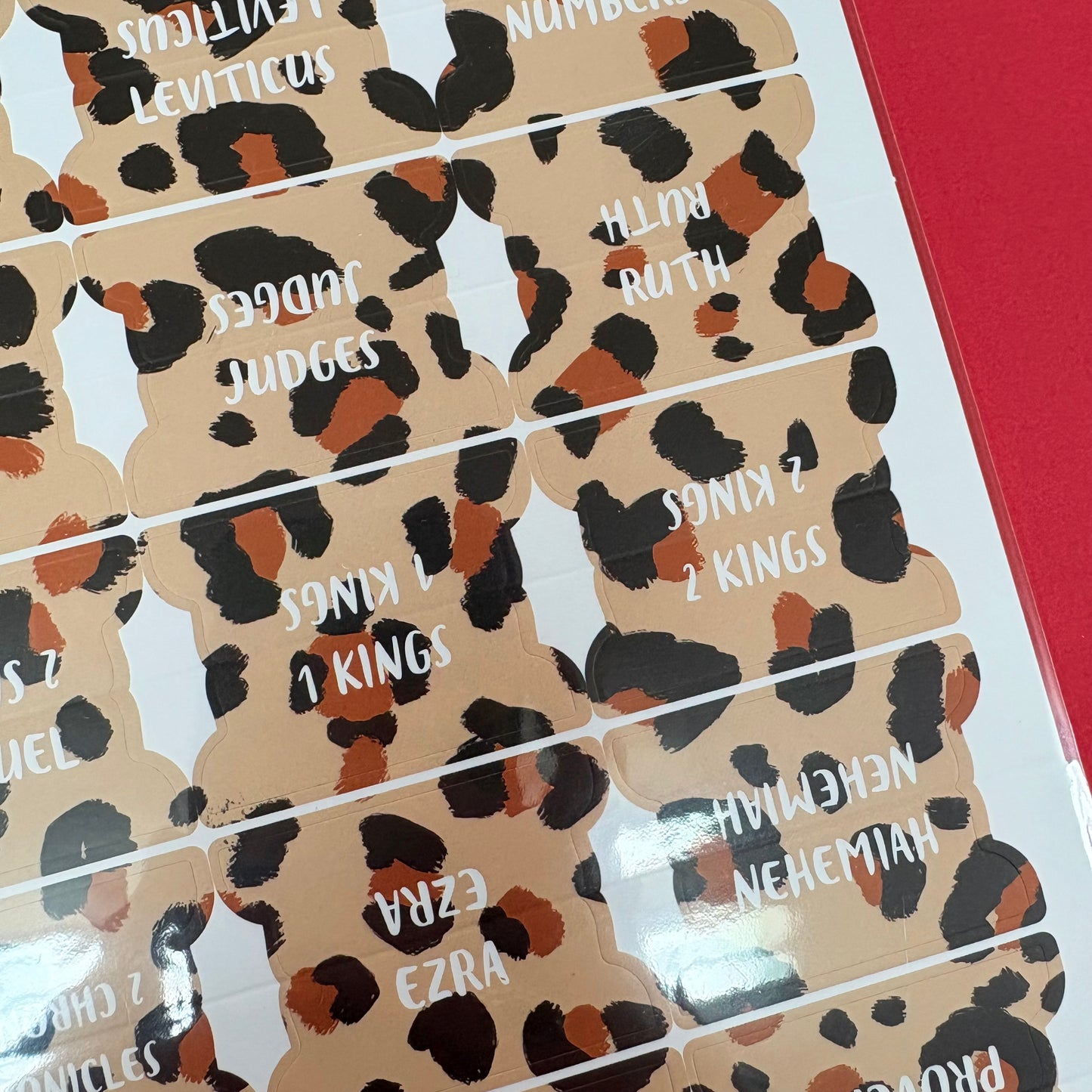 Cheetah Print Bible Tabs - Kingfolk Co.
