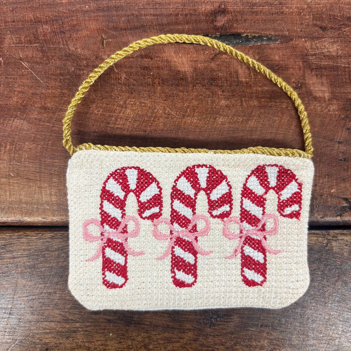 Candy Cane Gift Card Pouch - Mud Pie
