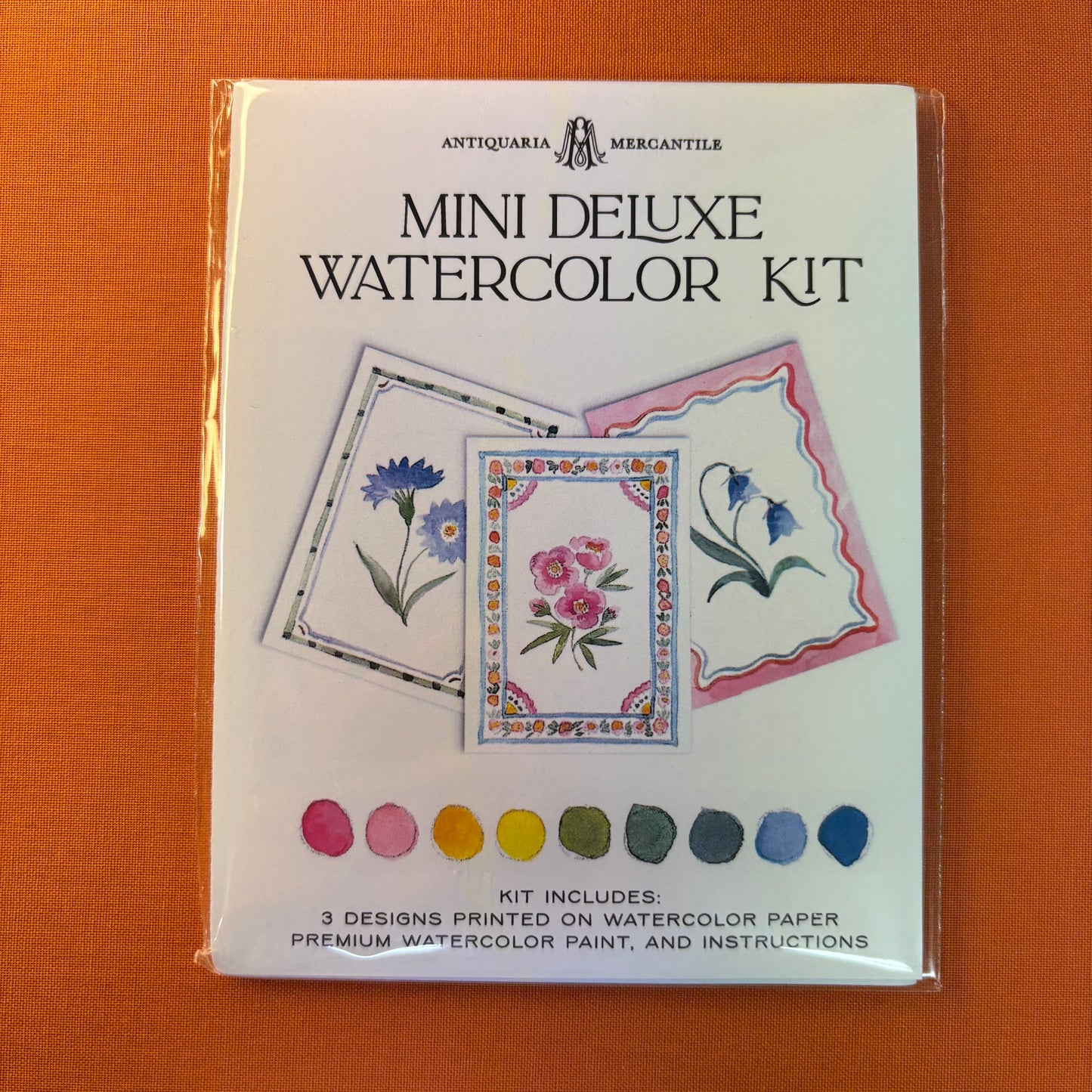 Flowers Mini Watercolor Painting Kit - Antiquaria Mercantile