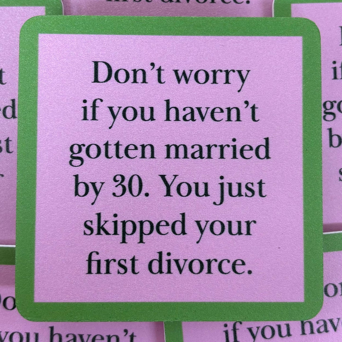 First Divorce Coaster - Drinks On Me
