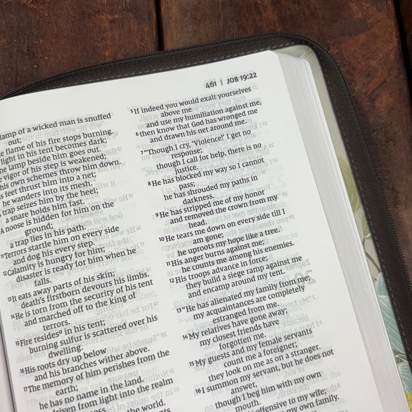 NIV Thinline Bible - Floral - HarperCollins