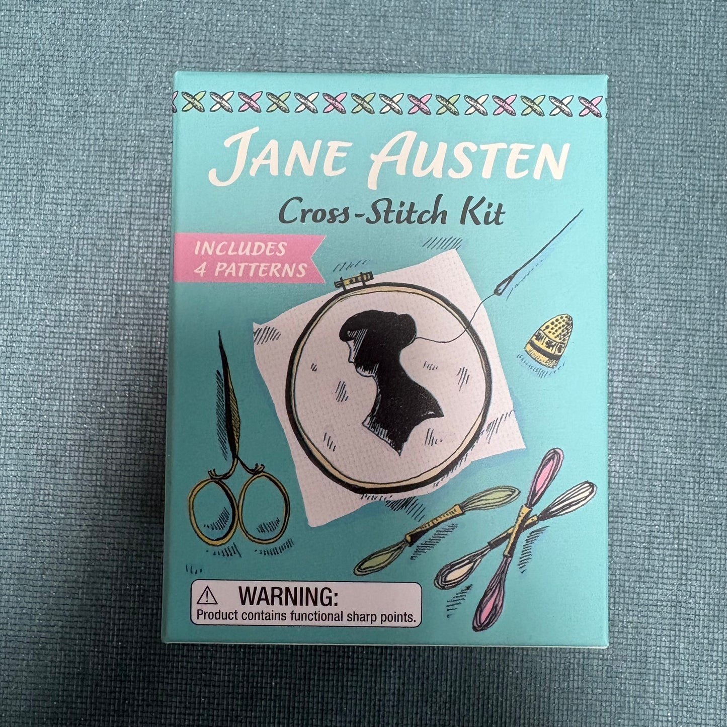 Jane Austen Cross Stitch Kit - Hachette Book Group