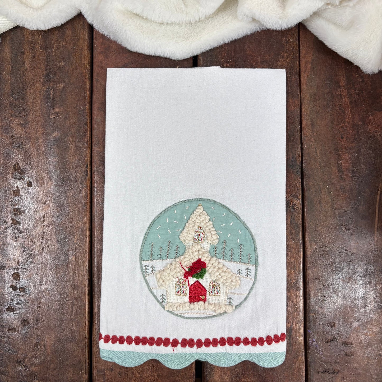 Christmas Church Tea Towel - Glory Haus