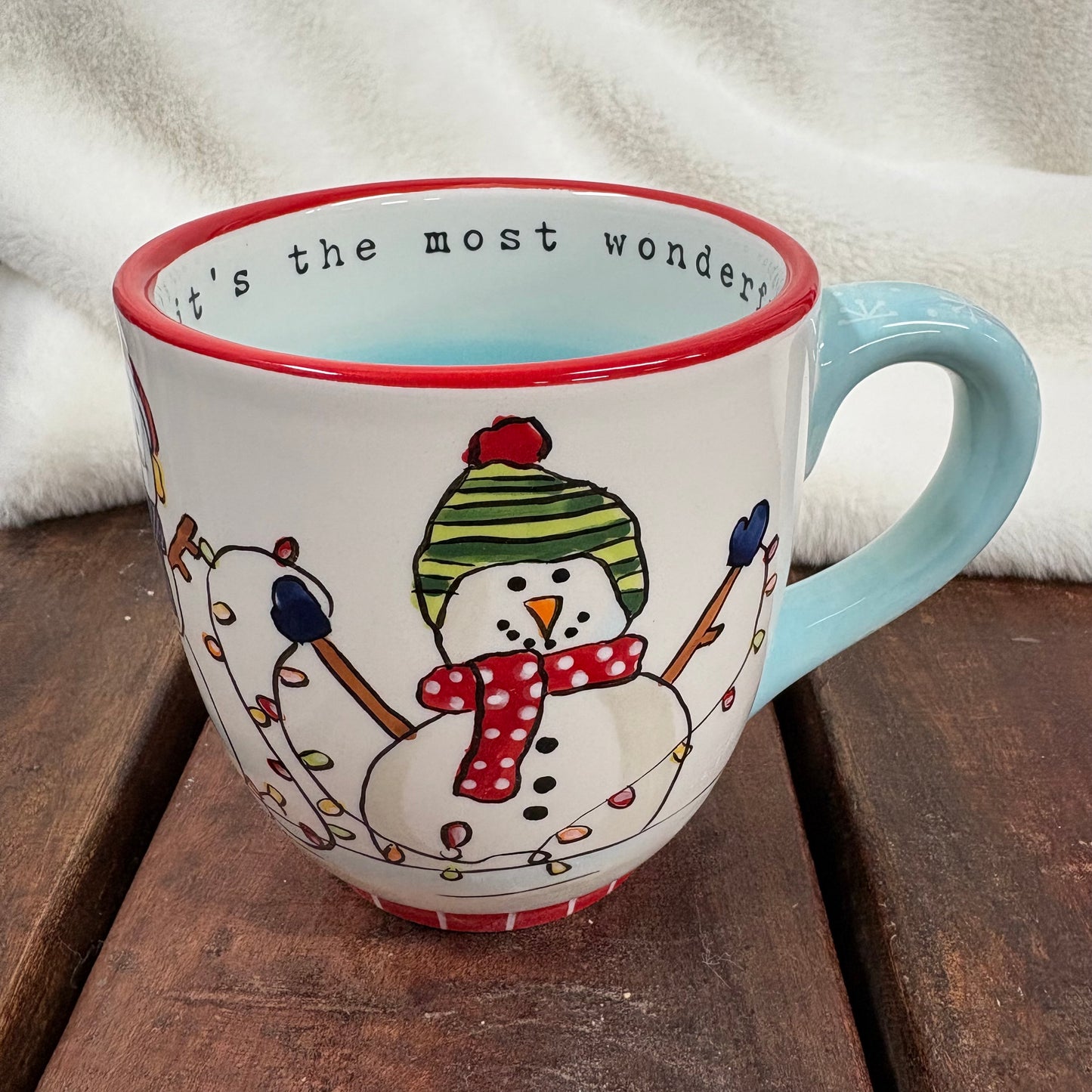 Most Wonderful Time Of Year Snowman Mug - Glory Haus