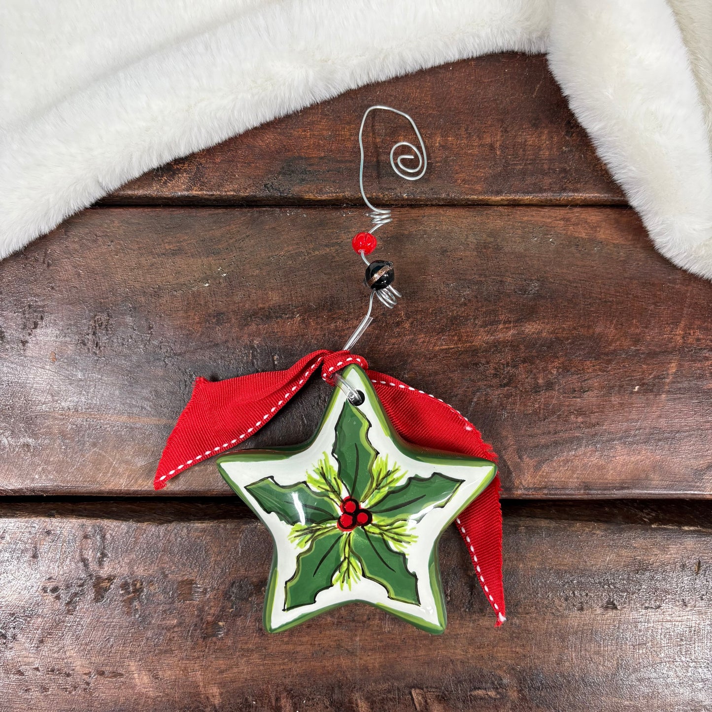 Holly Star Ornament - Glory Haus