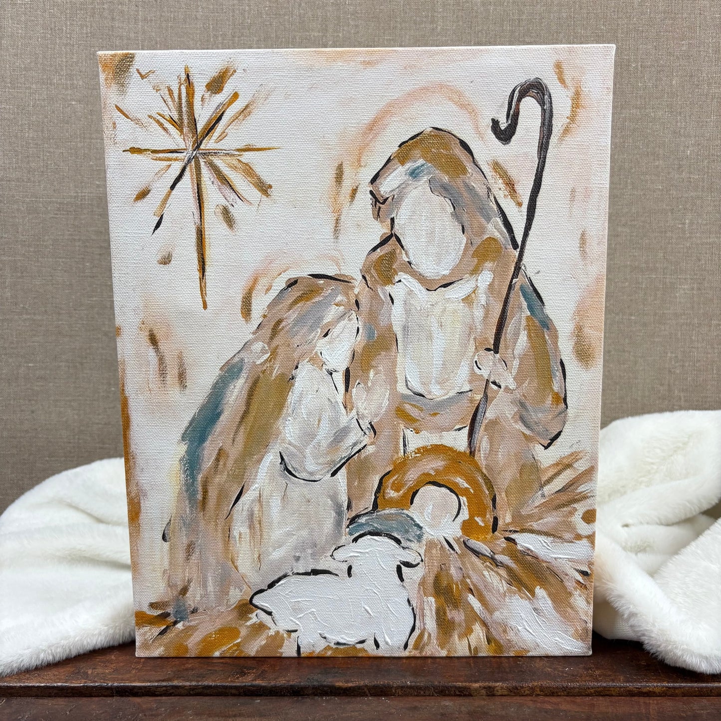 Neutral Nativity Canvas - Glory Haus