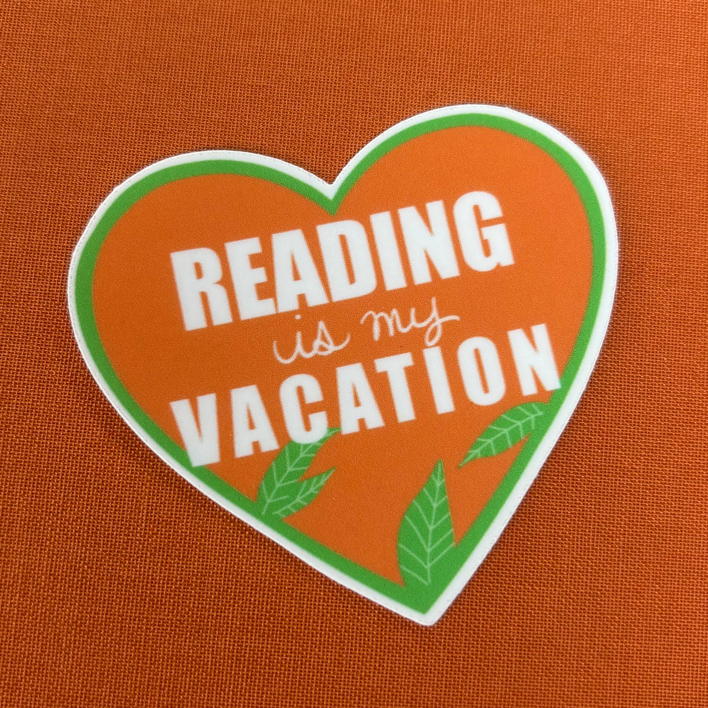 Reading Is My Vacation Vinyl Sticker - AddPeace Studio