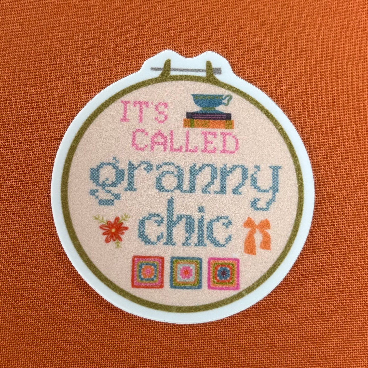 Granny Chic Vinyl Sticker - AddPeace Studio