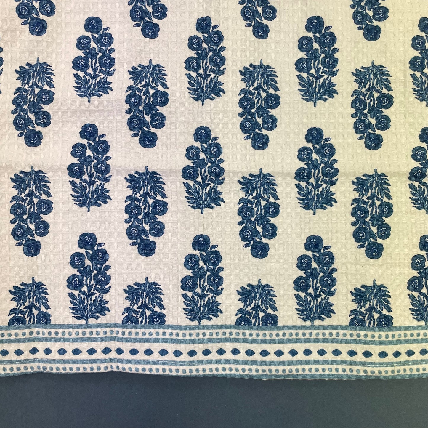 Blue Floral Towels - Mud Pie