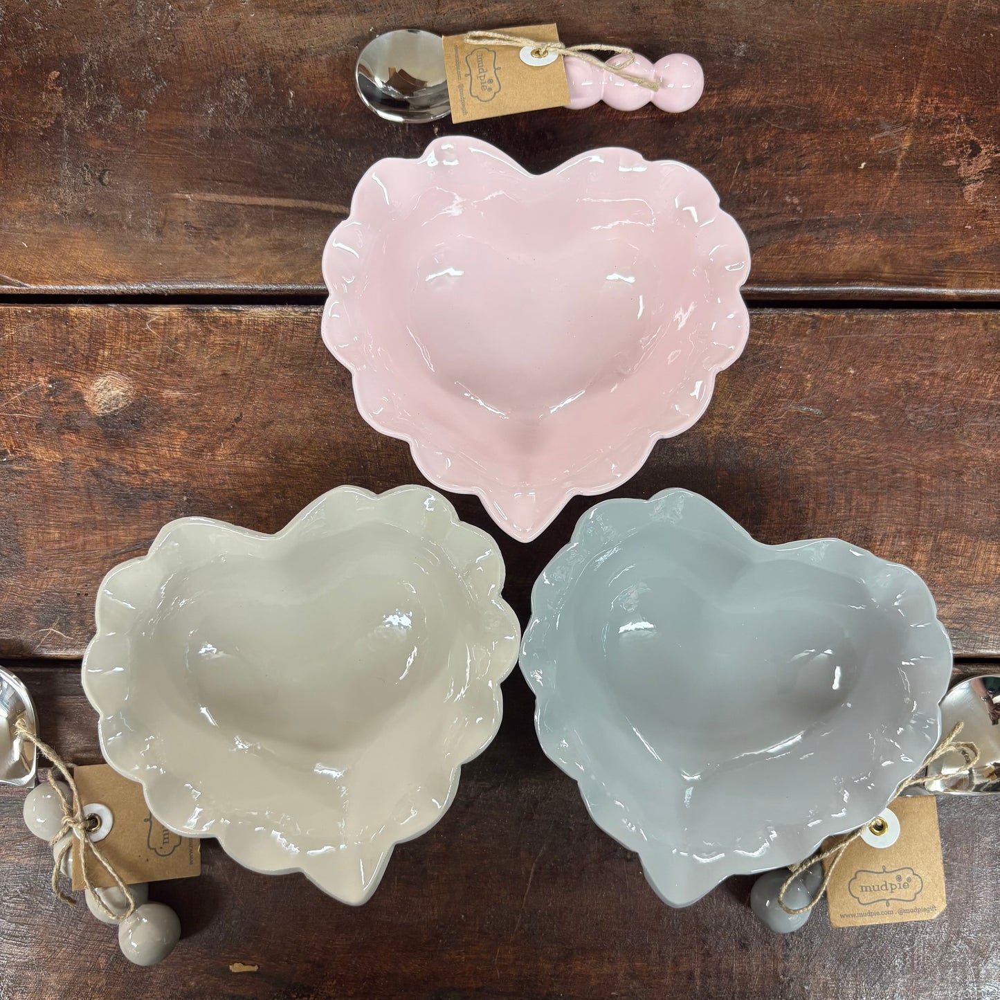 Heart Enamel Candy Dishes - Mud Pie
