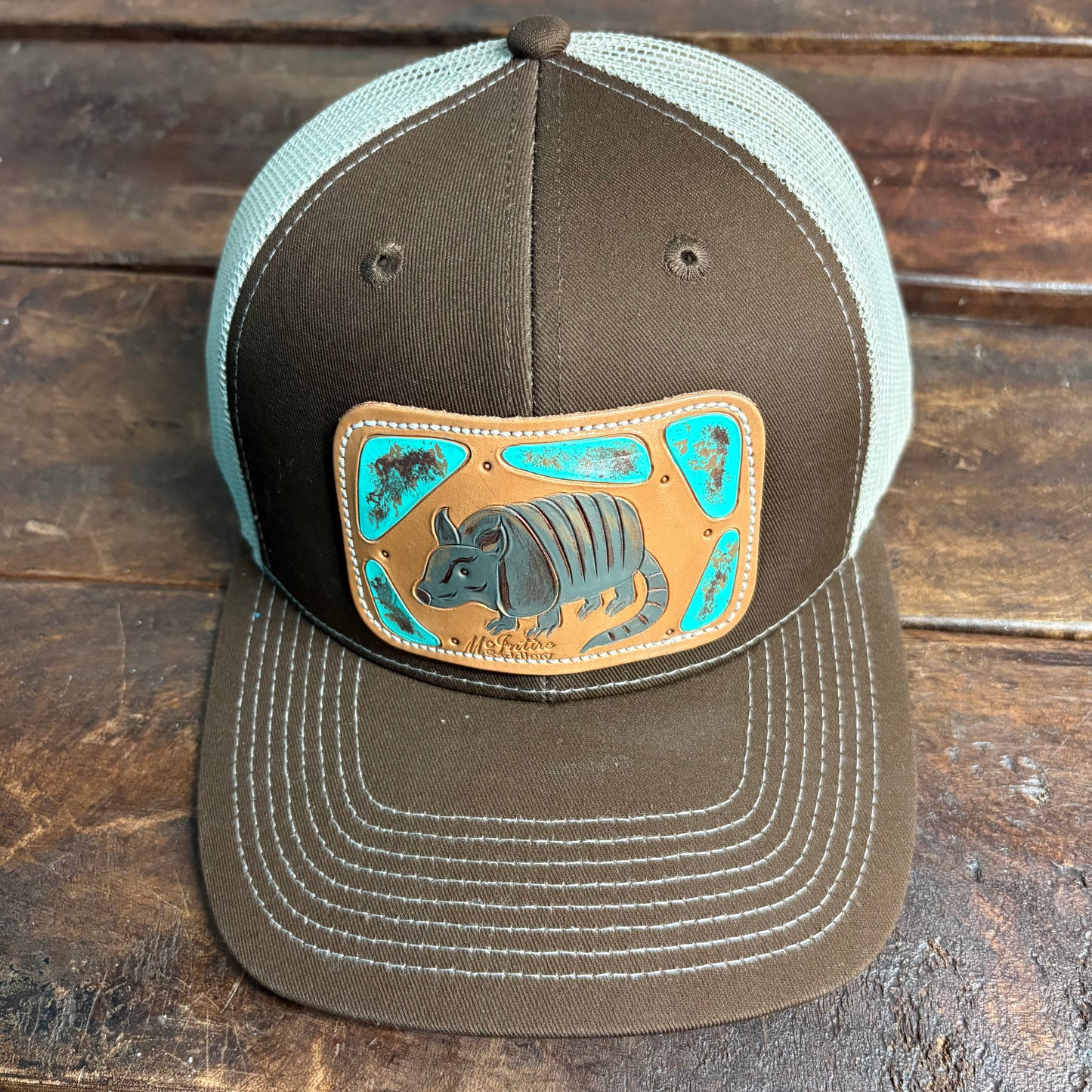 Brown Armadillo Cap - McIntire Saddlery