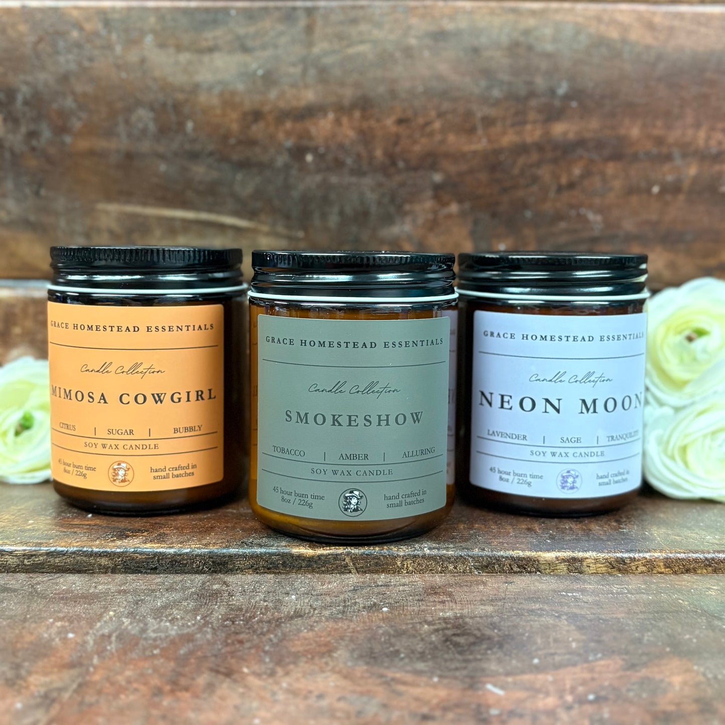 Grace Soy Wax Candles - Grit