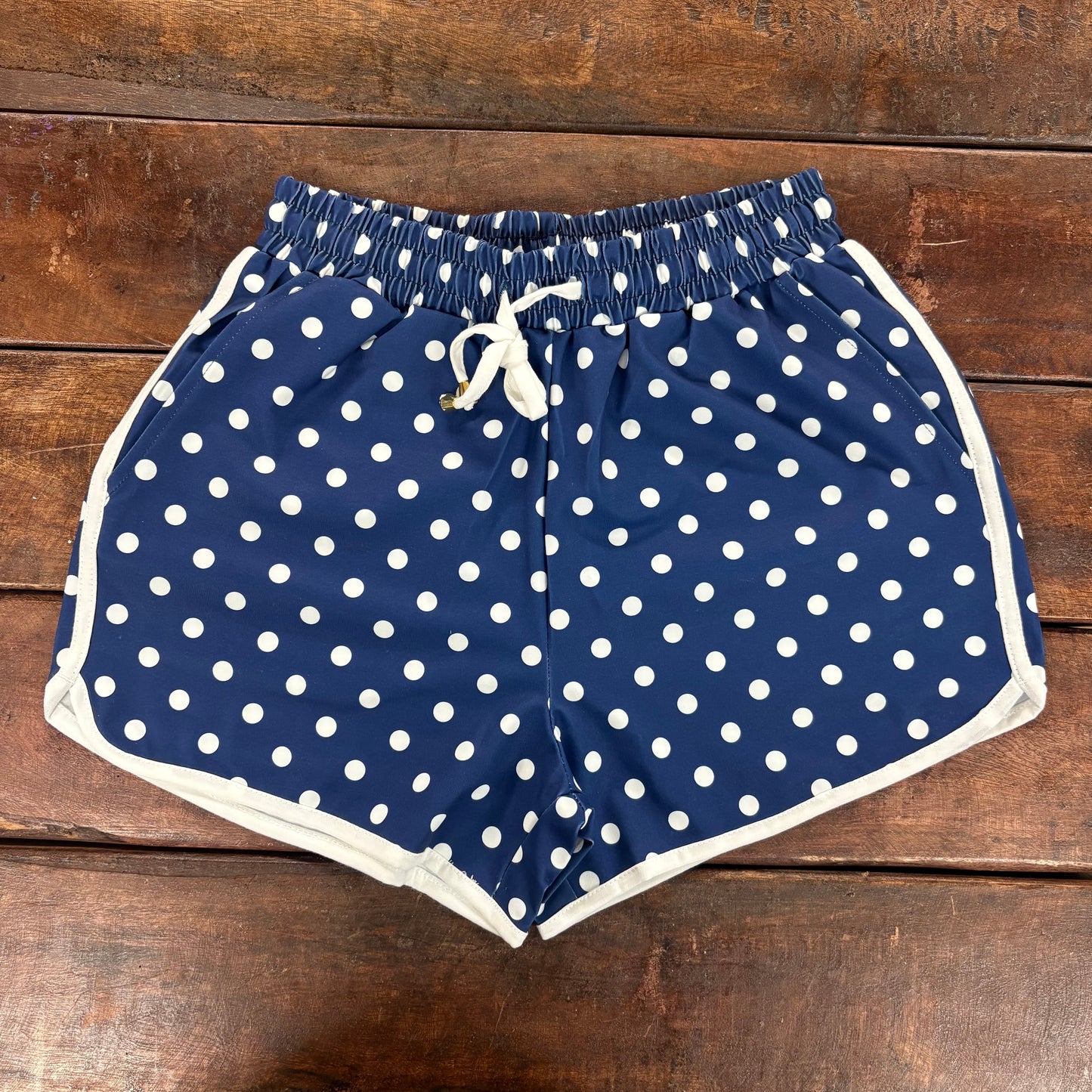Navy Polka Dot Shorts - Jess Lea