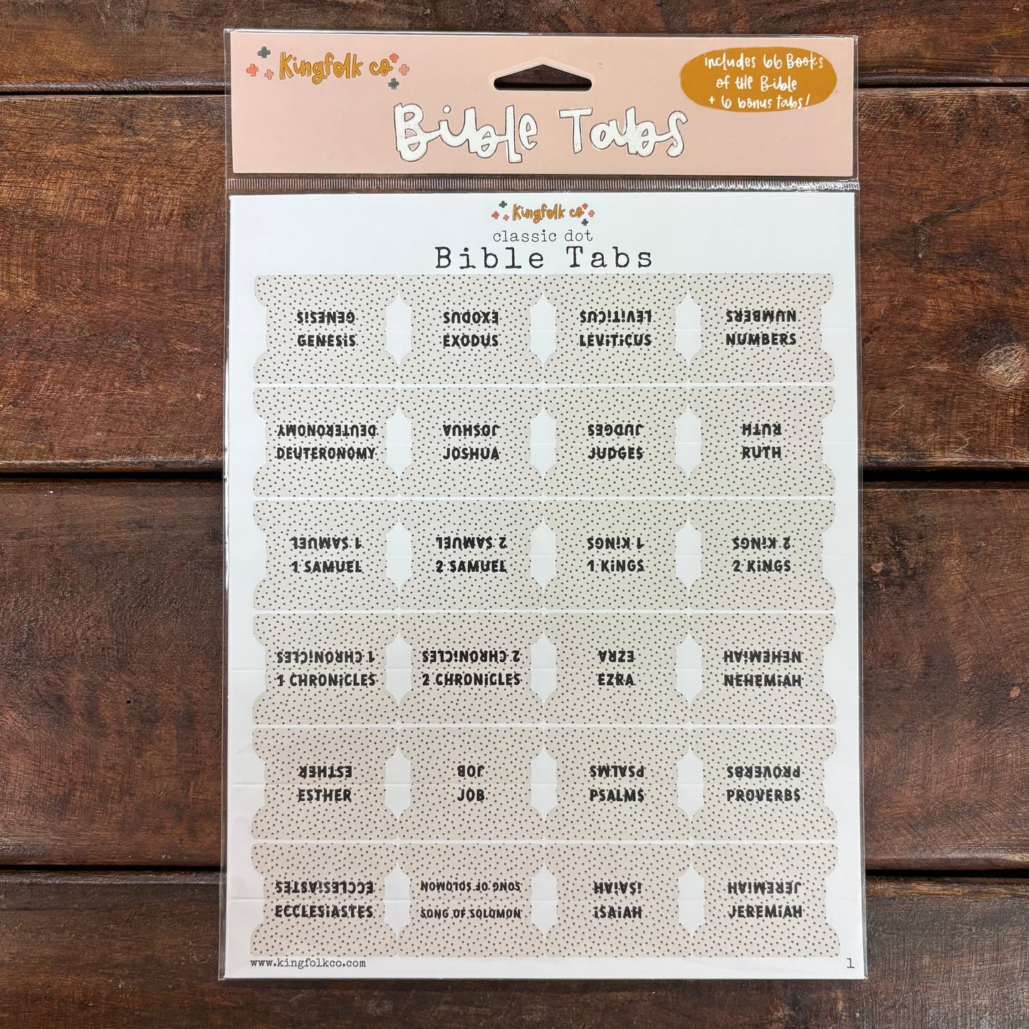 Classic Dot Bible Tabs - Kingfolk Co.