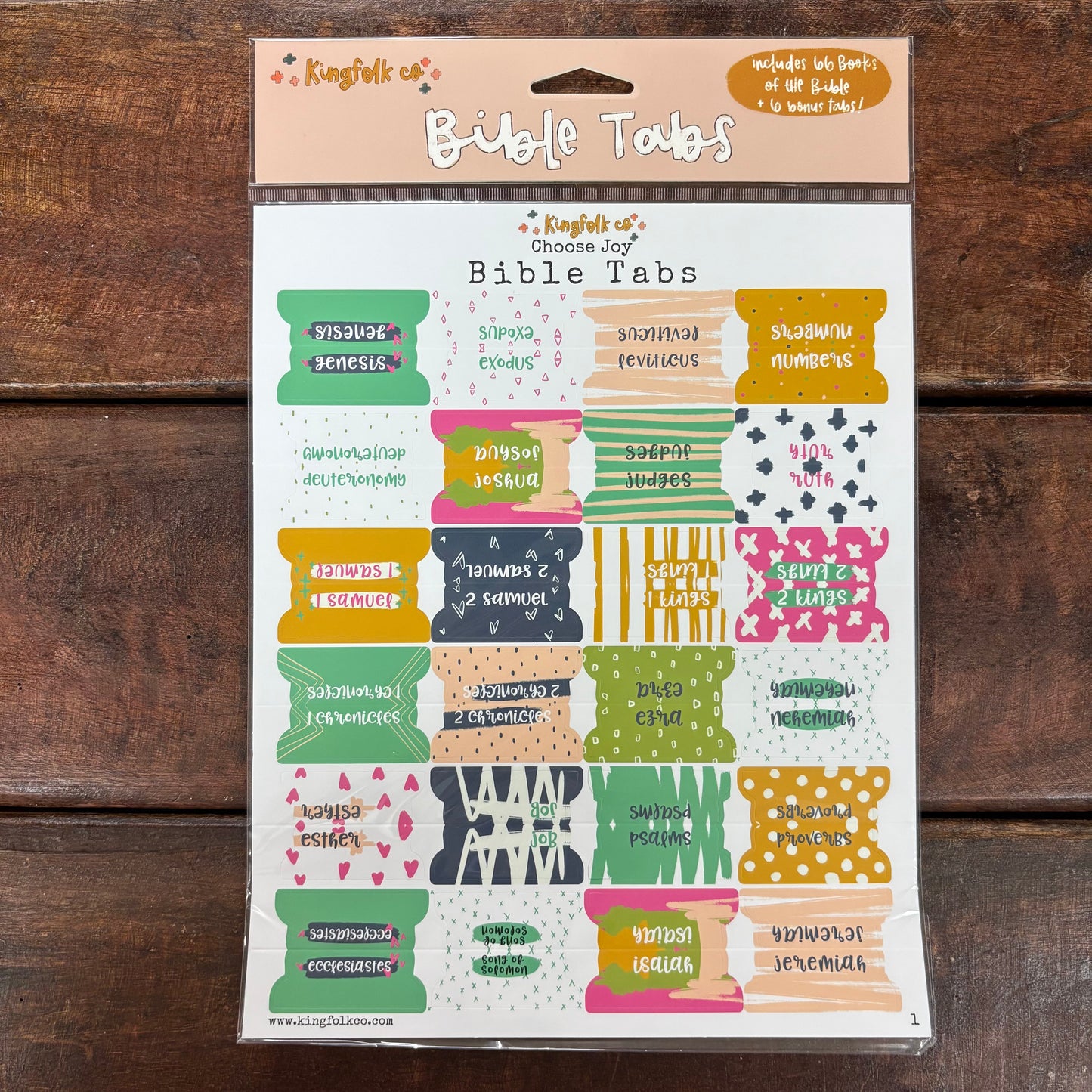Choose Joy Bible Tabs - Kingfolk Co.