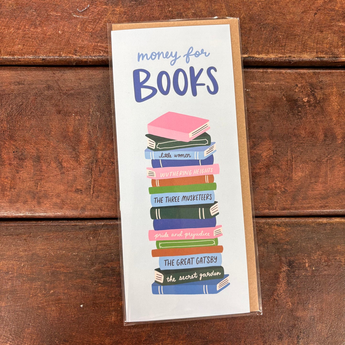 Money For Books Money Holder Card - Brittany Paige