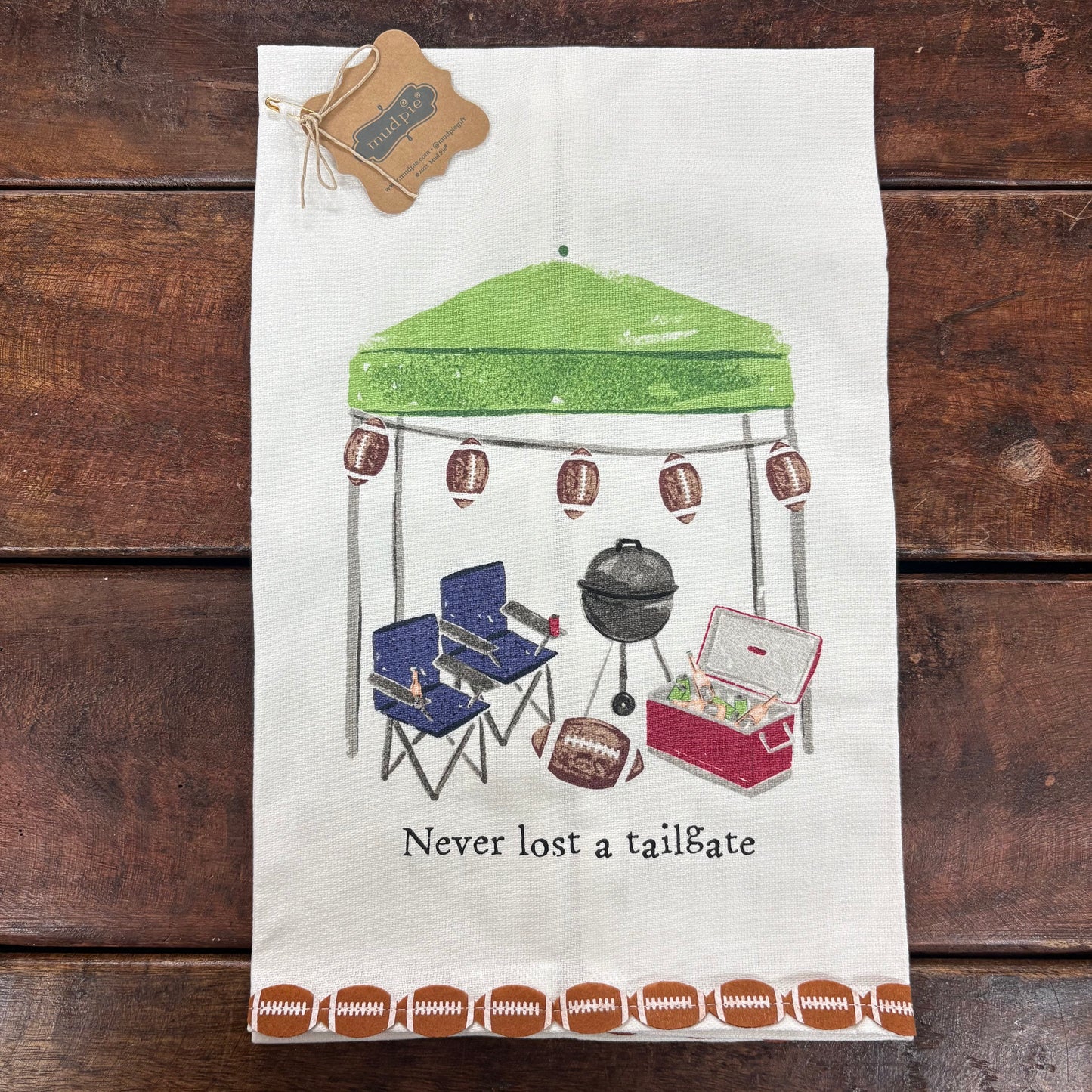 Never Lost Tailgate Towel - Mud Pie