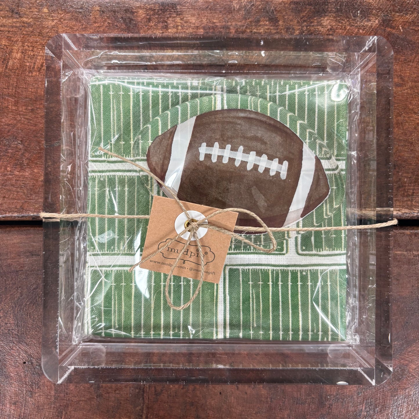 Football Napkin Weight Set - Mud Pie