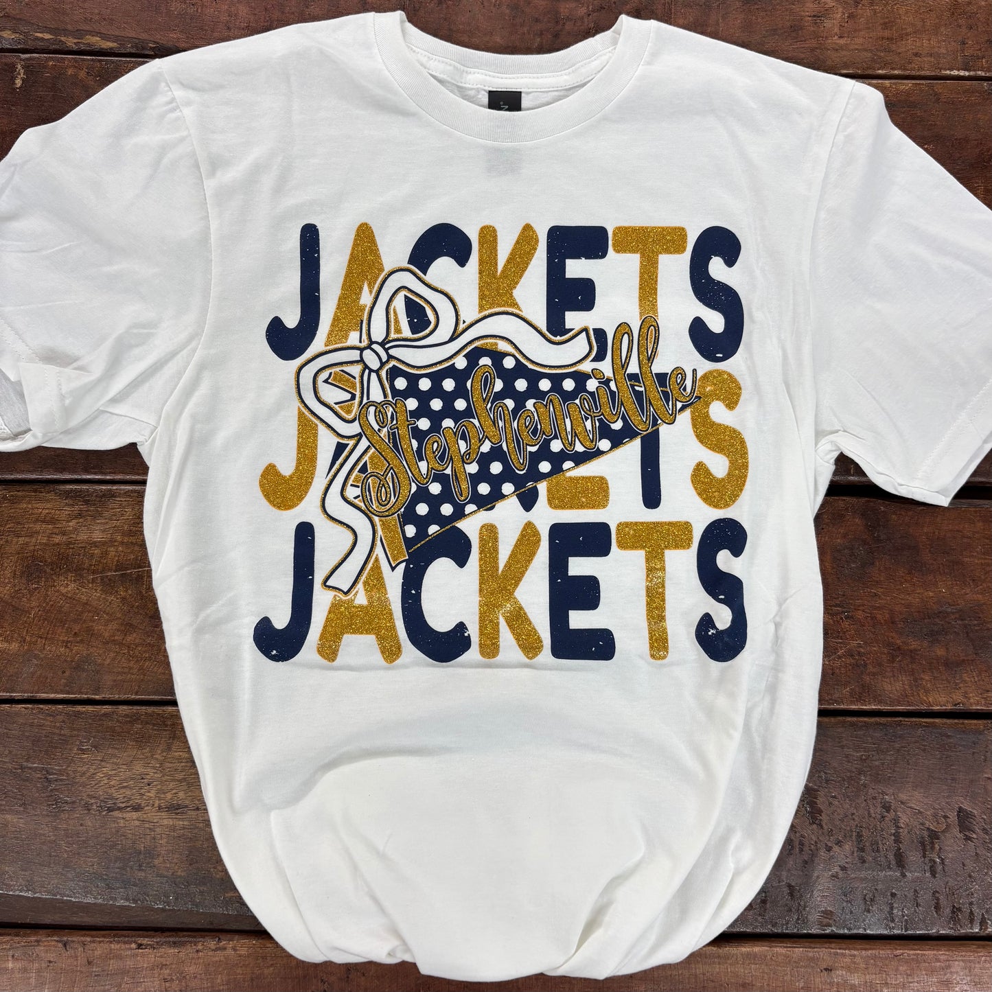 Jackets Glitter Pennant Tee - STAT