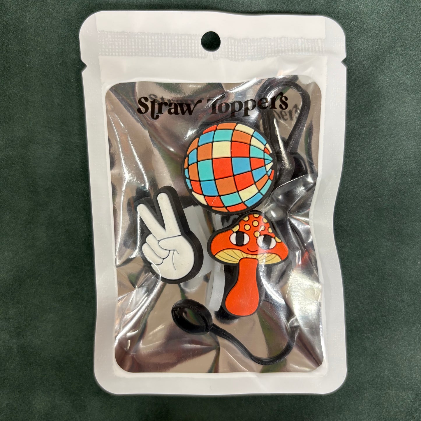 Groovy Disco Straw Toppers