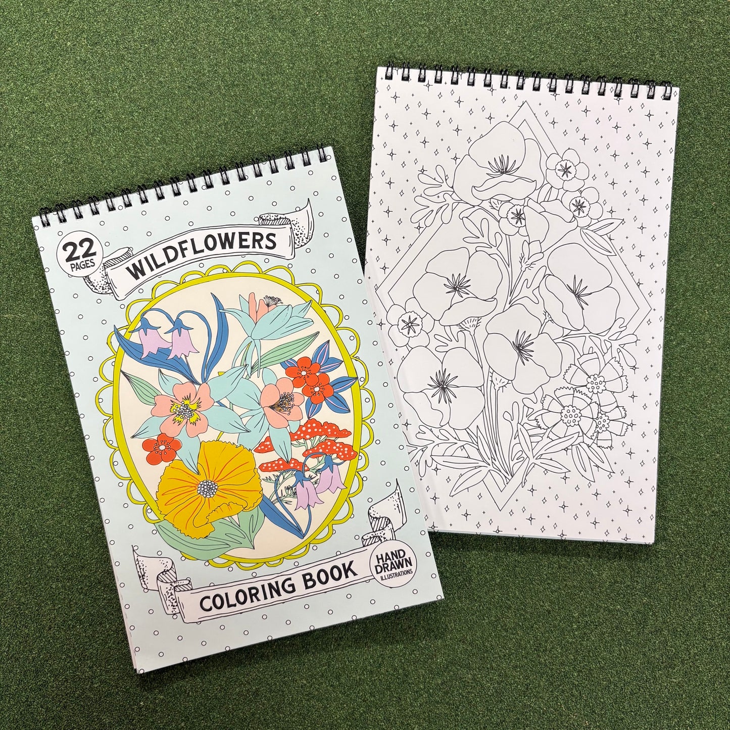 Wildflowers Premium Coloring Book - Antiquaria Mercantile