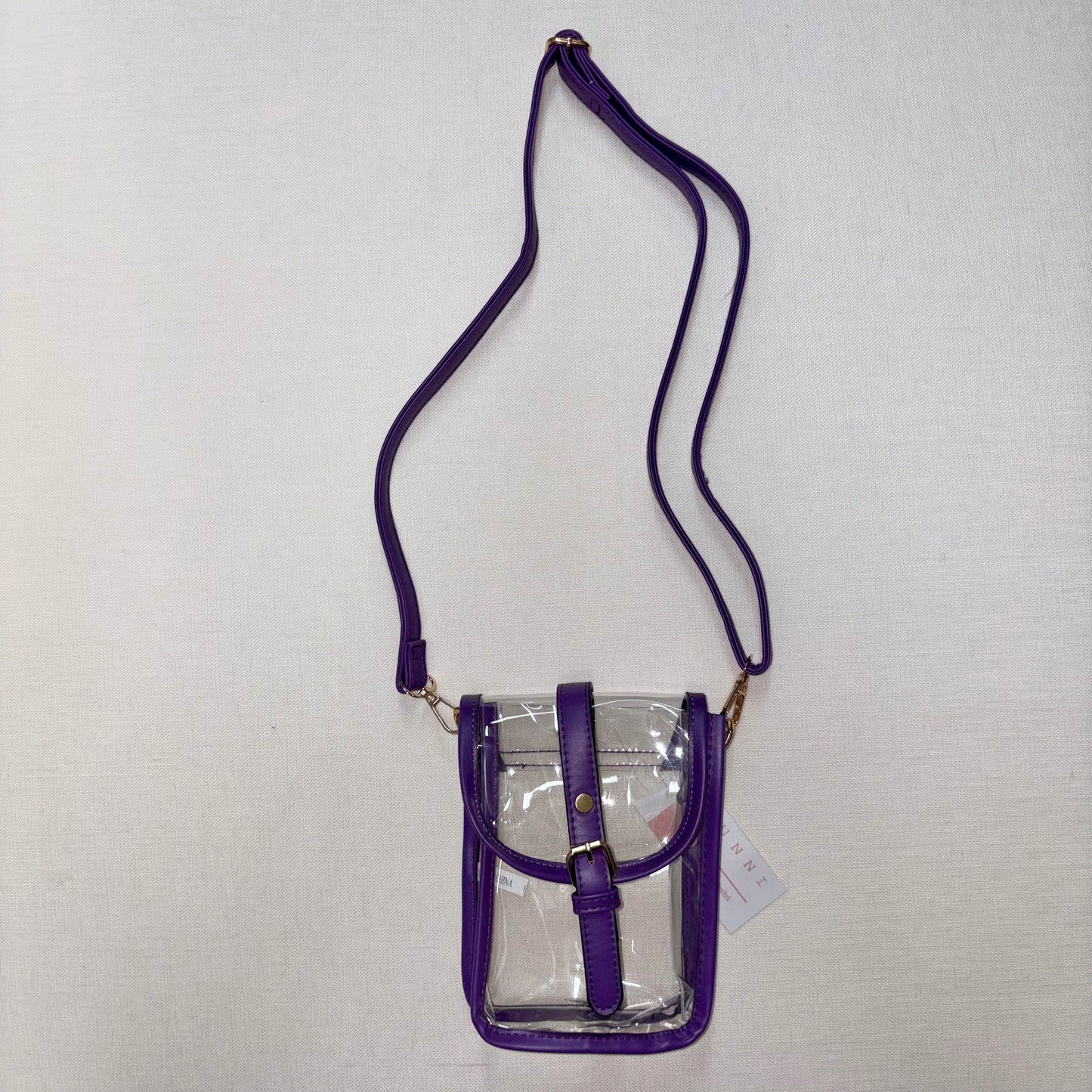 Purple Clear Crossbody Bag - Hana