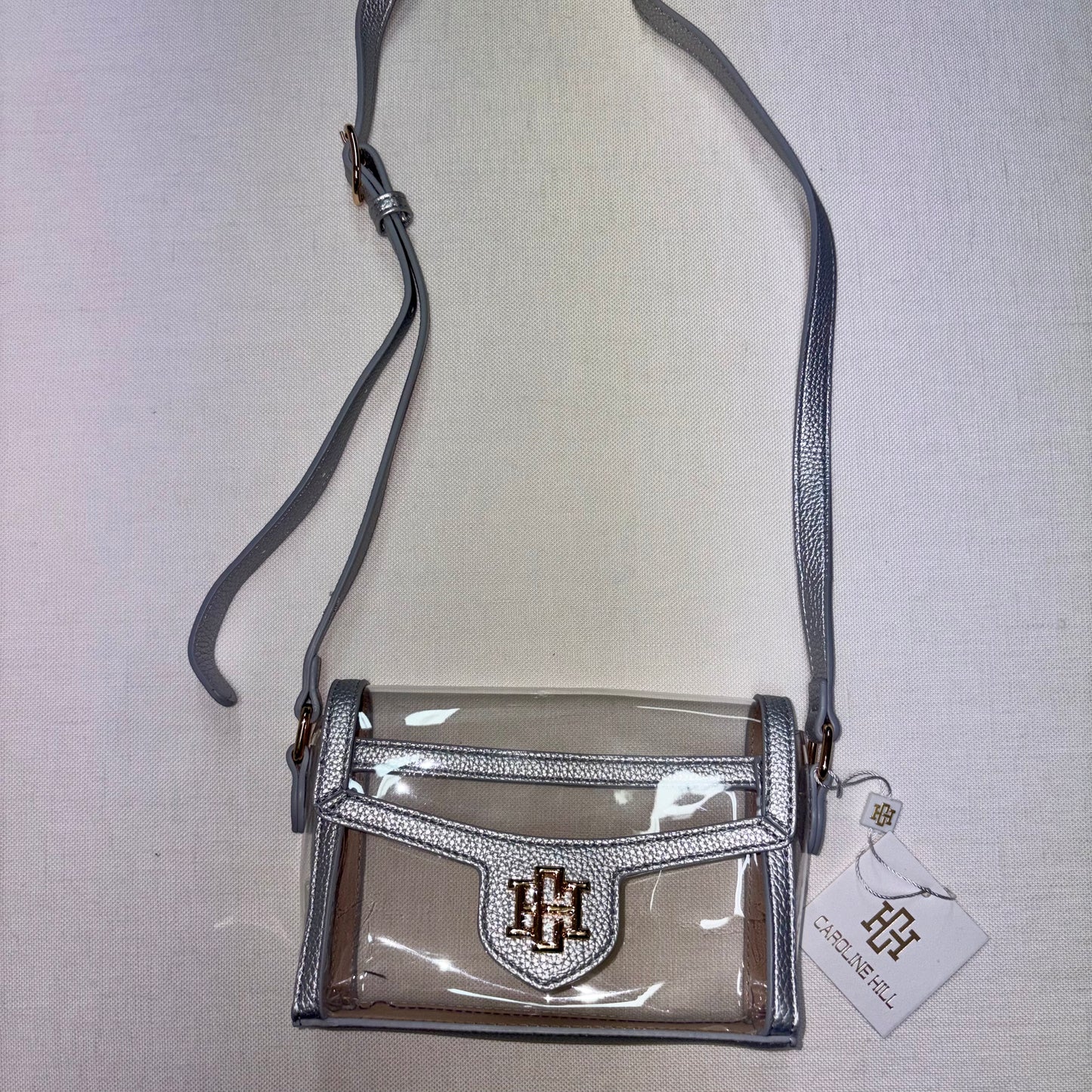 Anna Clear Bag Silver - Caroline Hill
