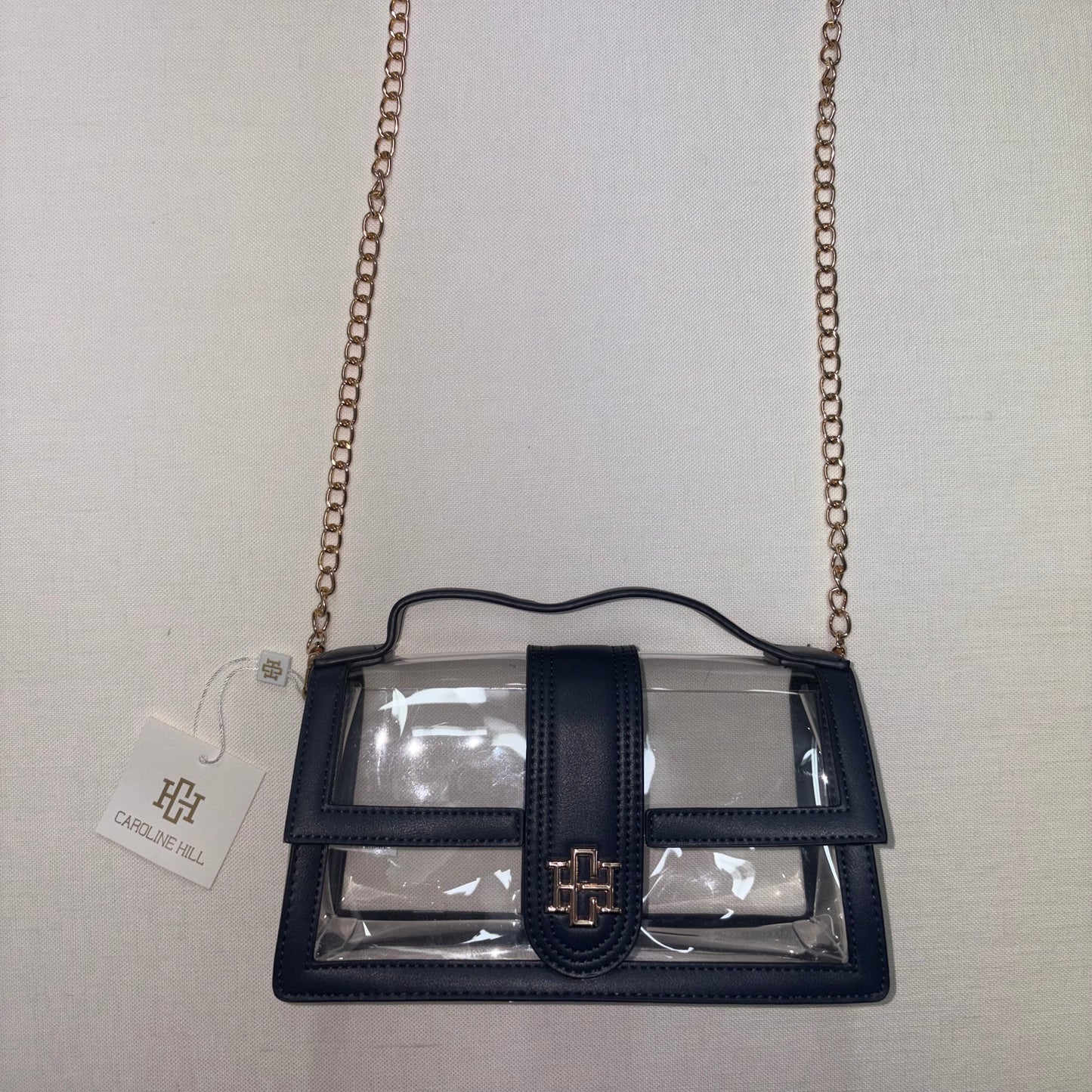 Grace Clear Bag Navy - Caroline Hill