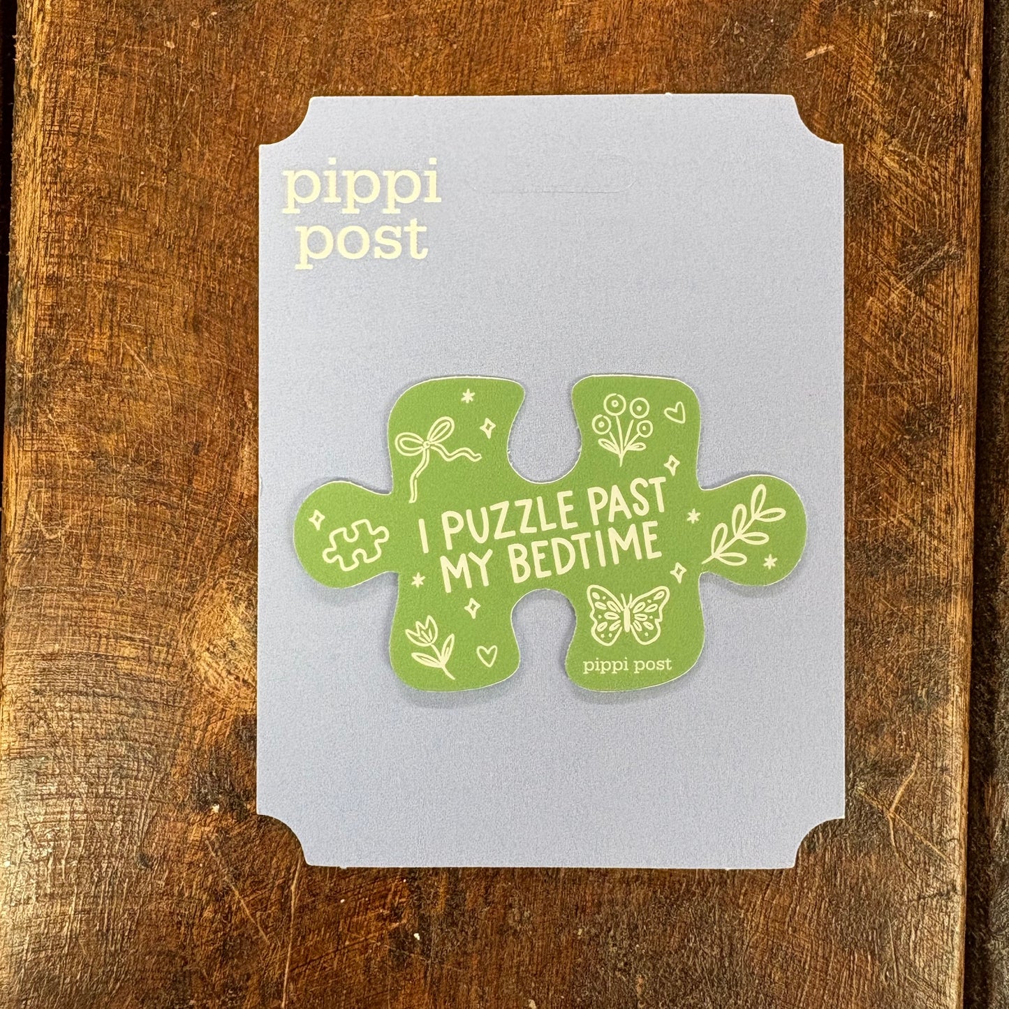 I Puzzle Past My Bedtime Sticker - Pippi Post