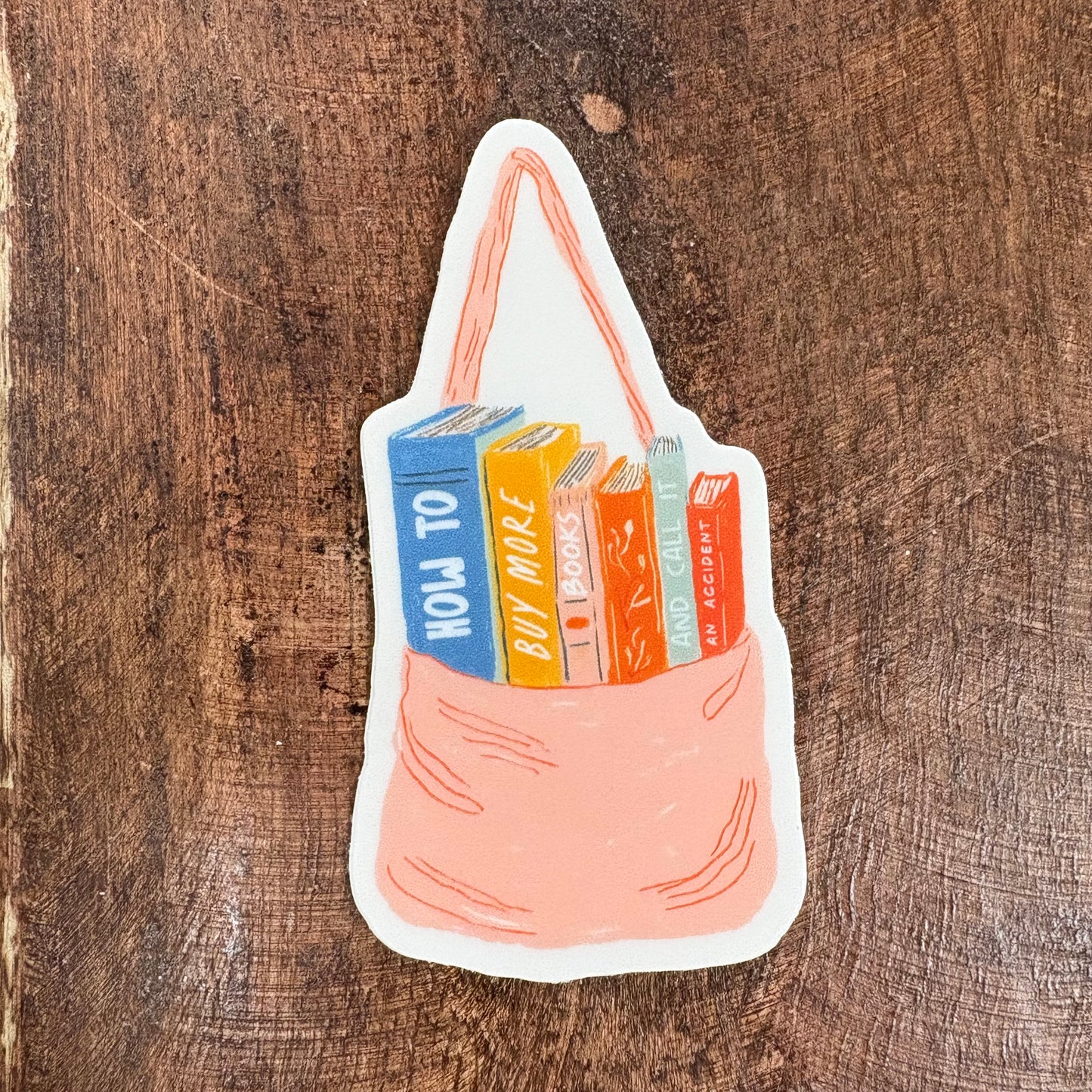 Book Lover Tote Sticker - Inviting Affairs Paperie