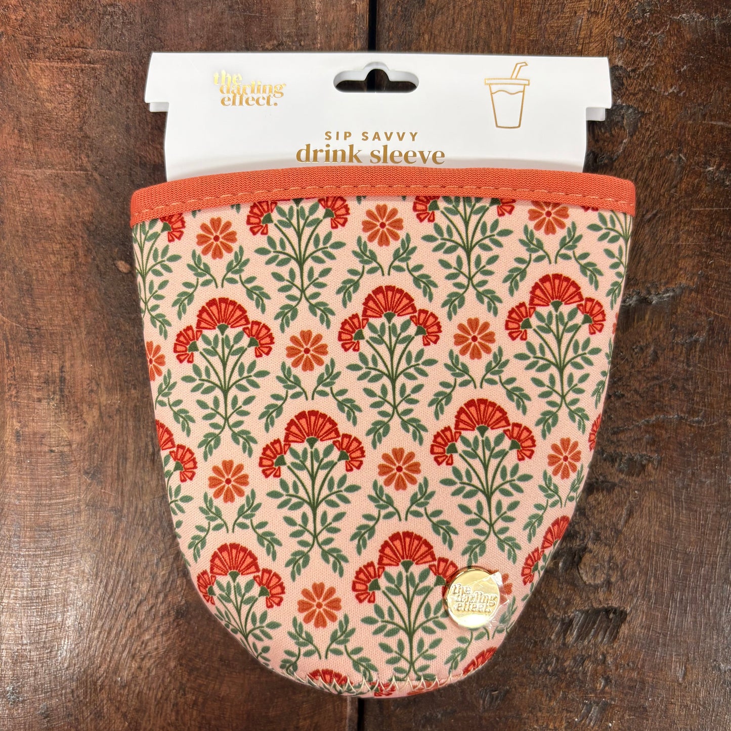 Everbloom Dusty Rose Large Drink Sleeve - The Darling Effect