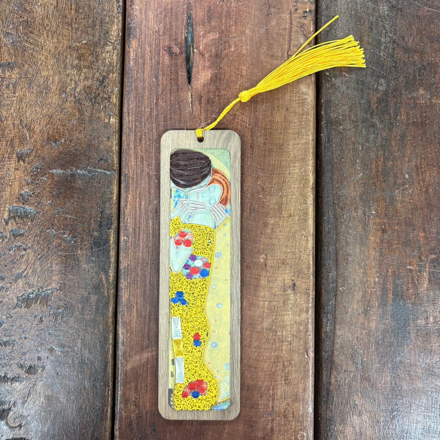 Klimt Inspired Quilled Bookmark