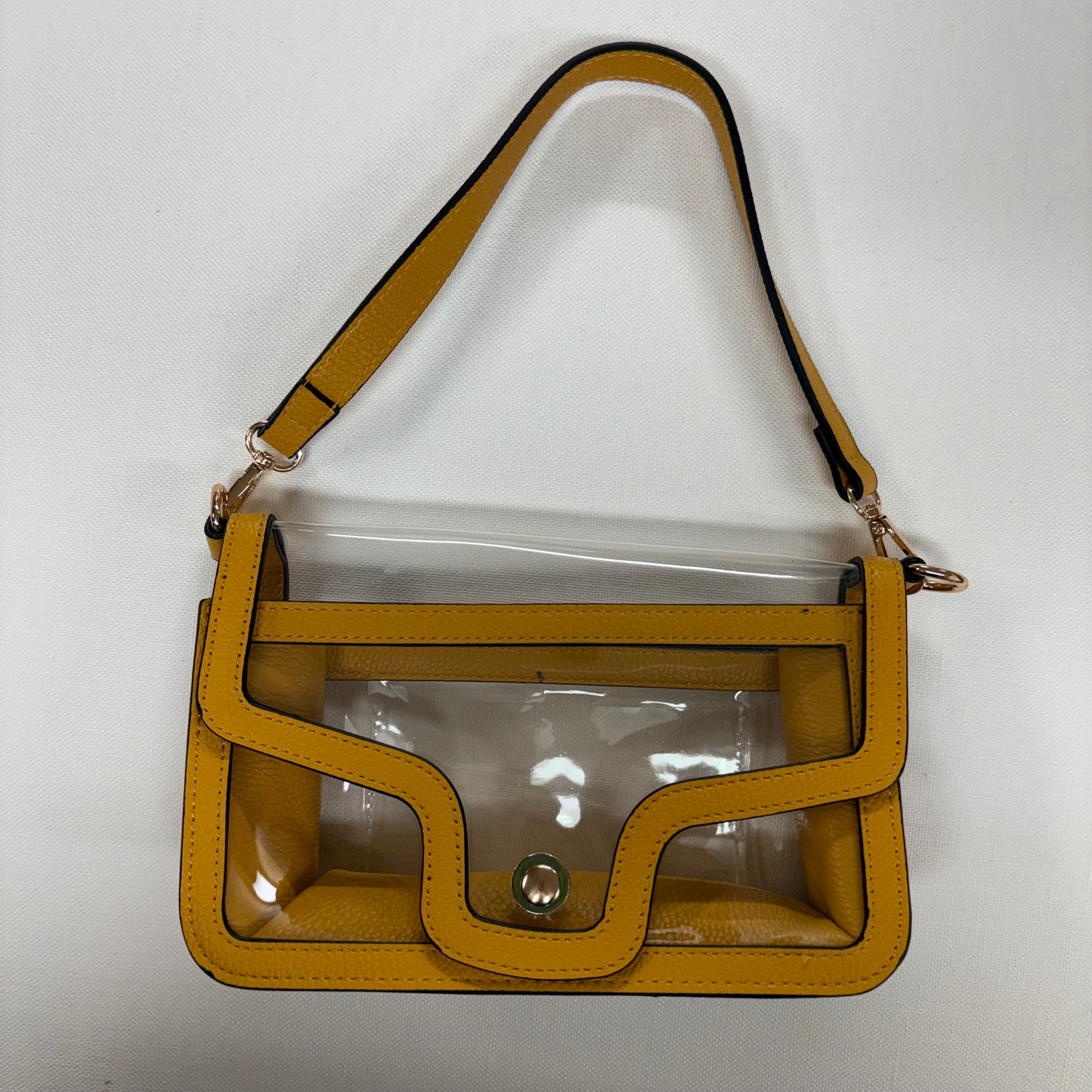 Mustard Rectangle Shoulder Bag - Sensibling Corp.