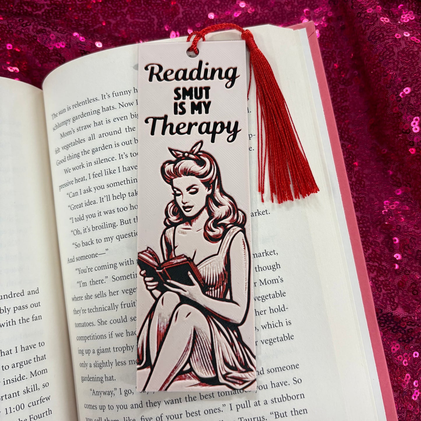 Reading Smut Is My Therapy Bookmark - Twisted Layers