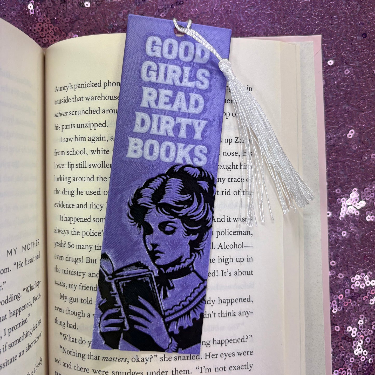 Good Girls Read Dirty Books Bookmark - Twisted Layers