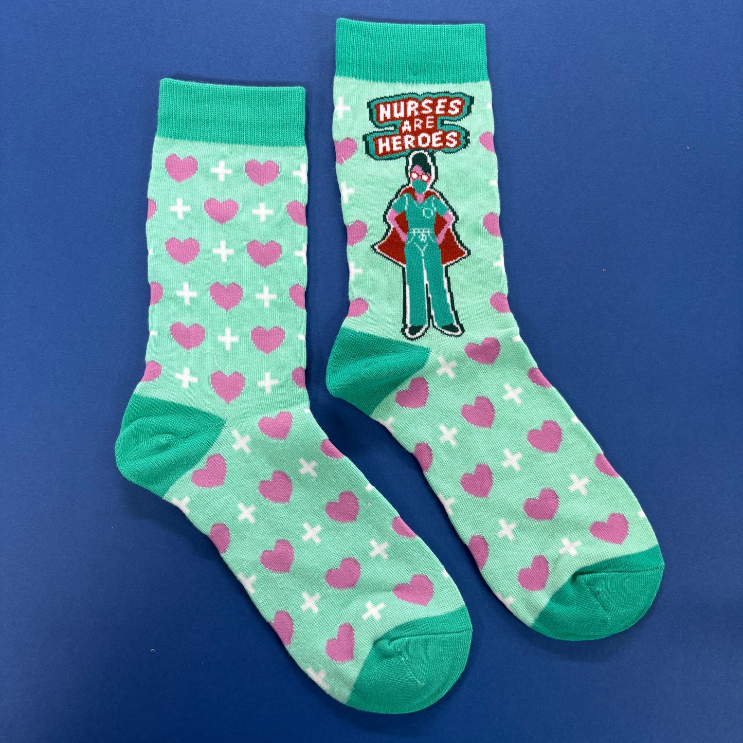 Nurses Are Heroes Socks - Lavley