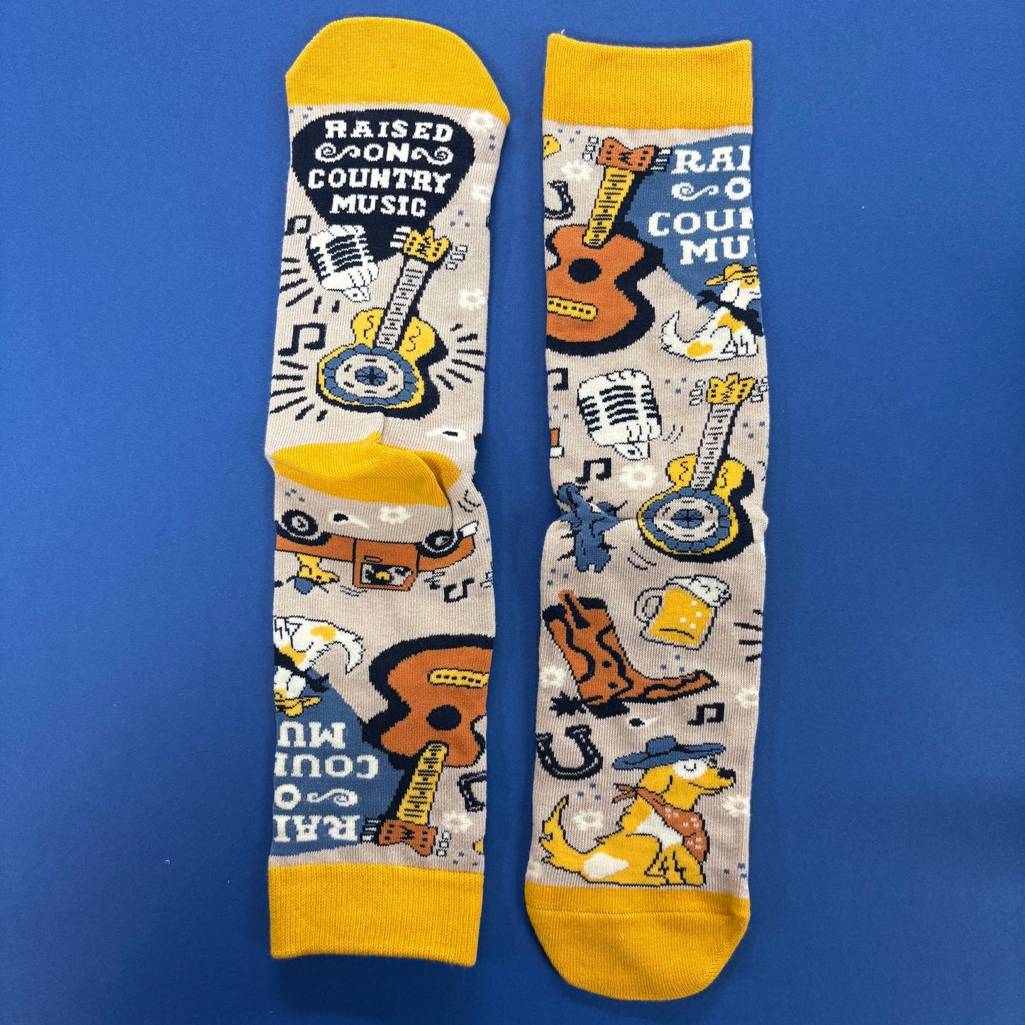 Raised On Country Music Socks - Lavley