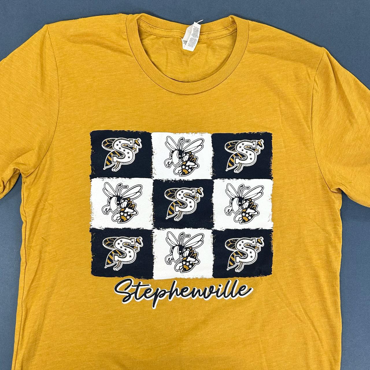 Stephenville, Checkered- T-shirt