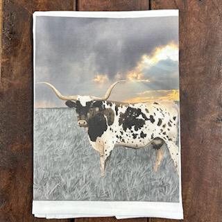 Longhorn Sky Towel- Dolly Estelle