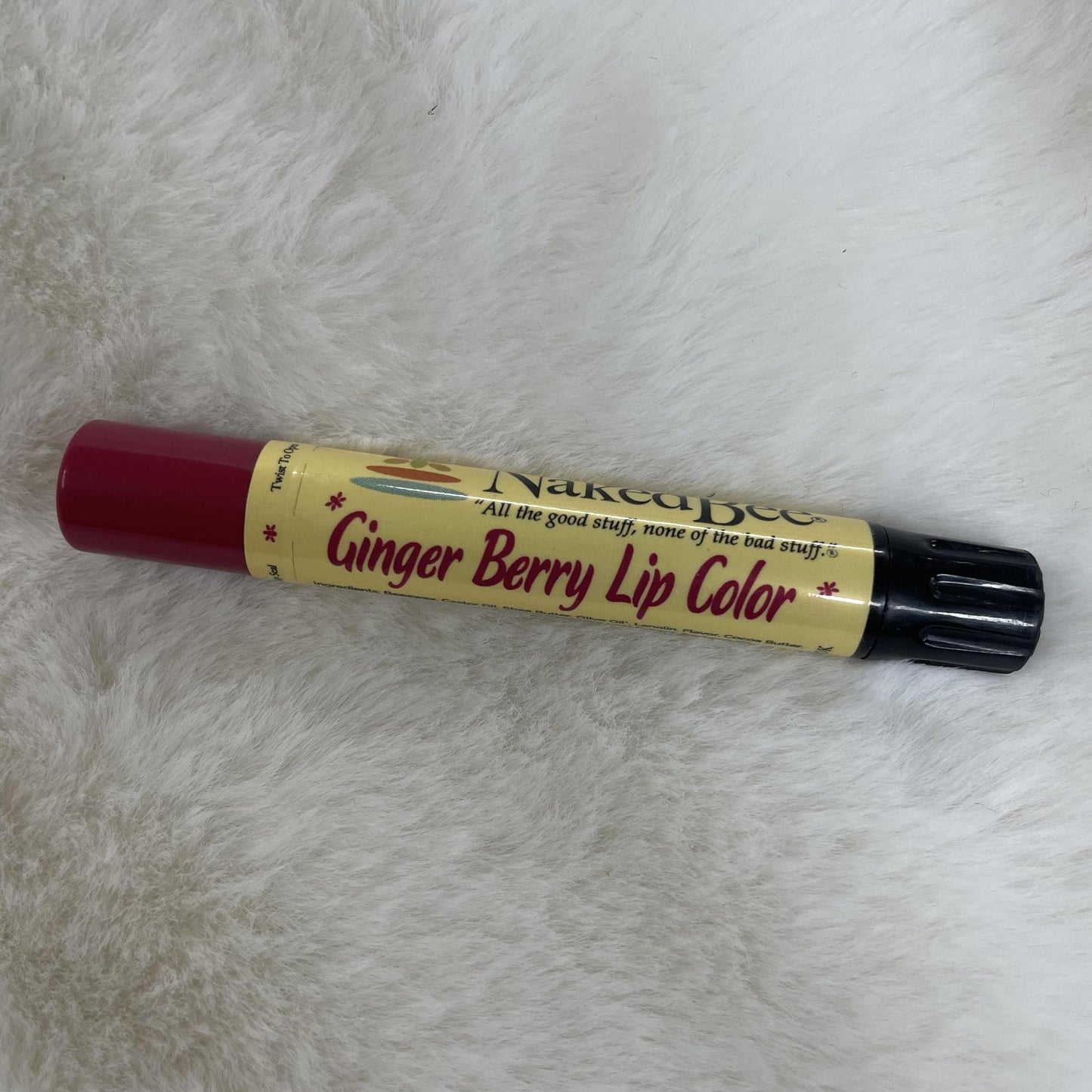 Naked Bee Natural Lip Color - Ginger Berry