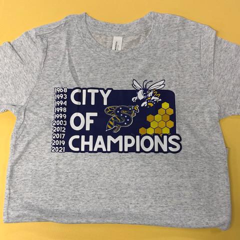 City of Champions- Heather Gray T-shirt