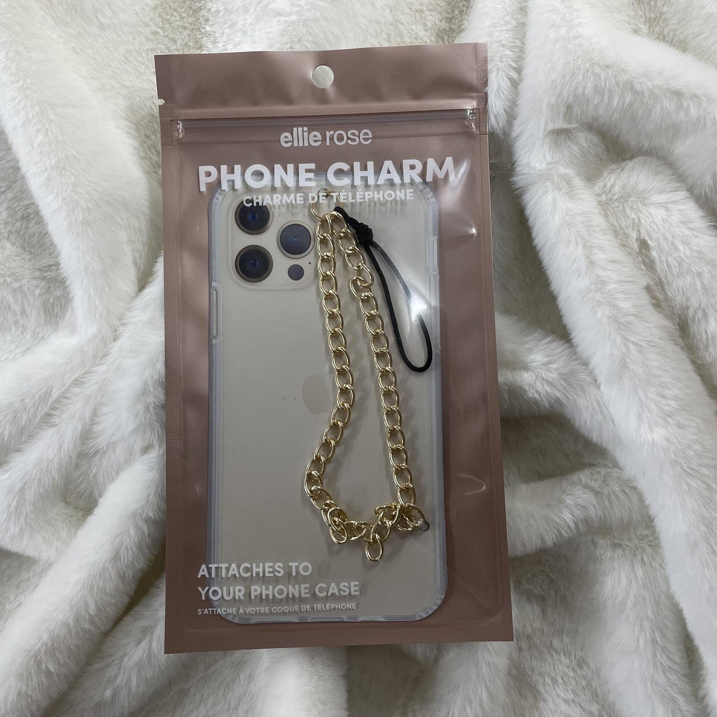 Gold Metal Phone Charm- Ellie Rose