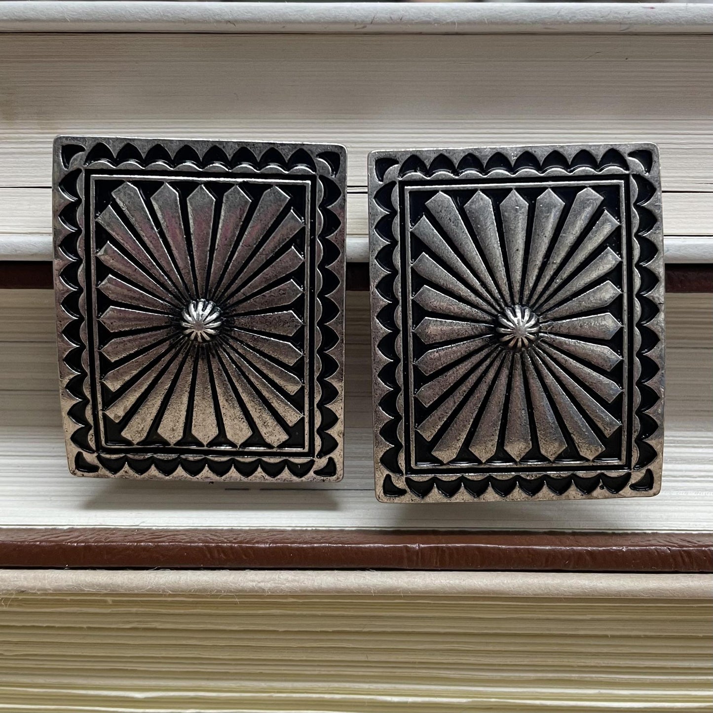 Square Concho Earrings - ATG