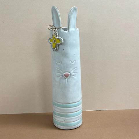 Blue Bunny Stem Vase- Easter Mud Pie