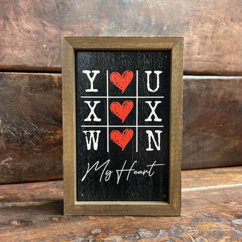 "You Won My Heart" Valentines Sign- Driftless Studios
