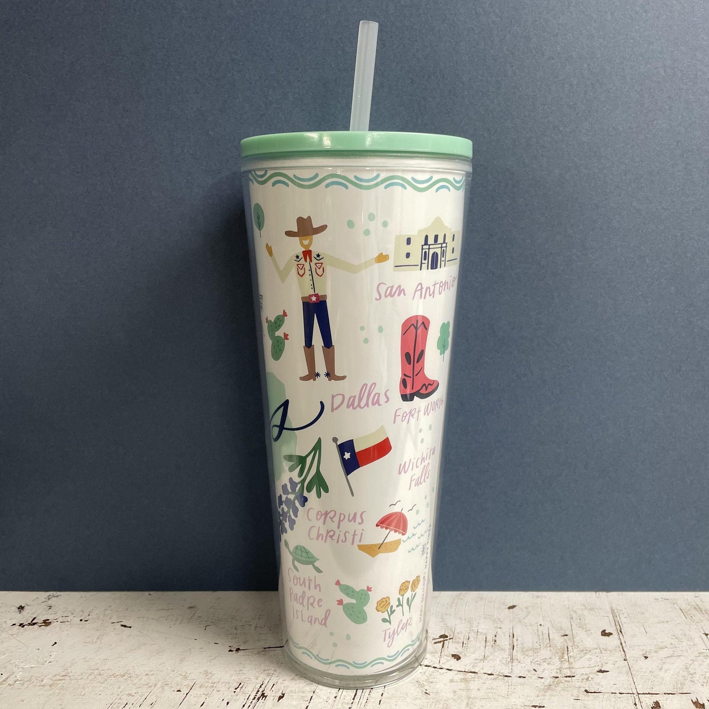 Straw Tumbler Texas - Mary Square